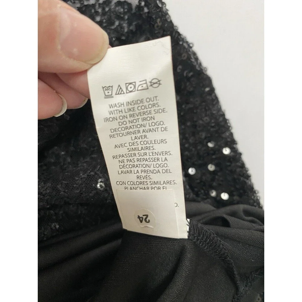 Hello Kitty The Children's Place Girls Sequin Fleece Dress - Size L (10/12) - Picture 9 of 9